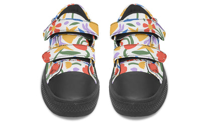 Kids Shoes Low Tops Abstract Flowers