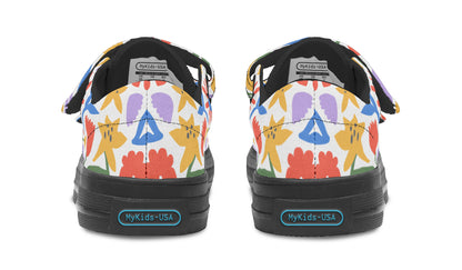 Kids Shoes Low Tops Abstract Flowers