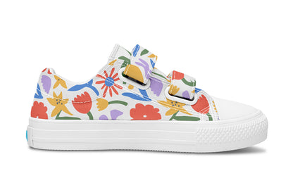 Kids Shoes Low Tops Abstract Flowers