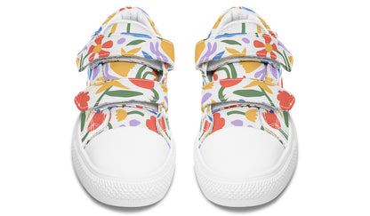 Kids Shoes Low Tops Abstract Flowers