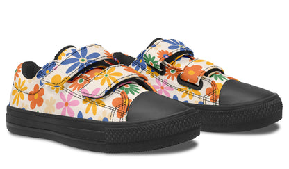 Kids Shoes Low Tops Colorful Flowers