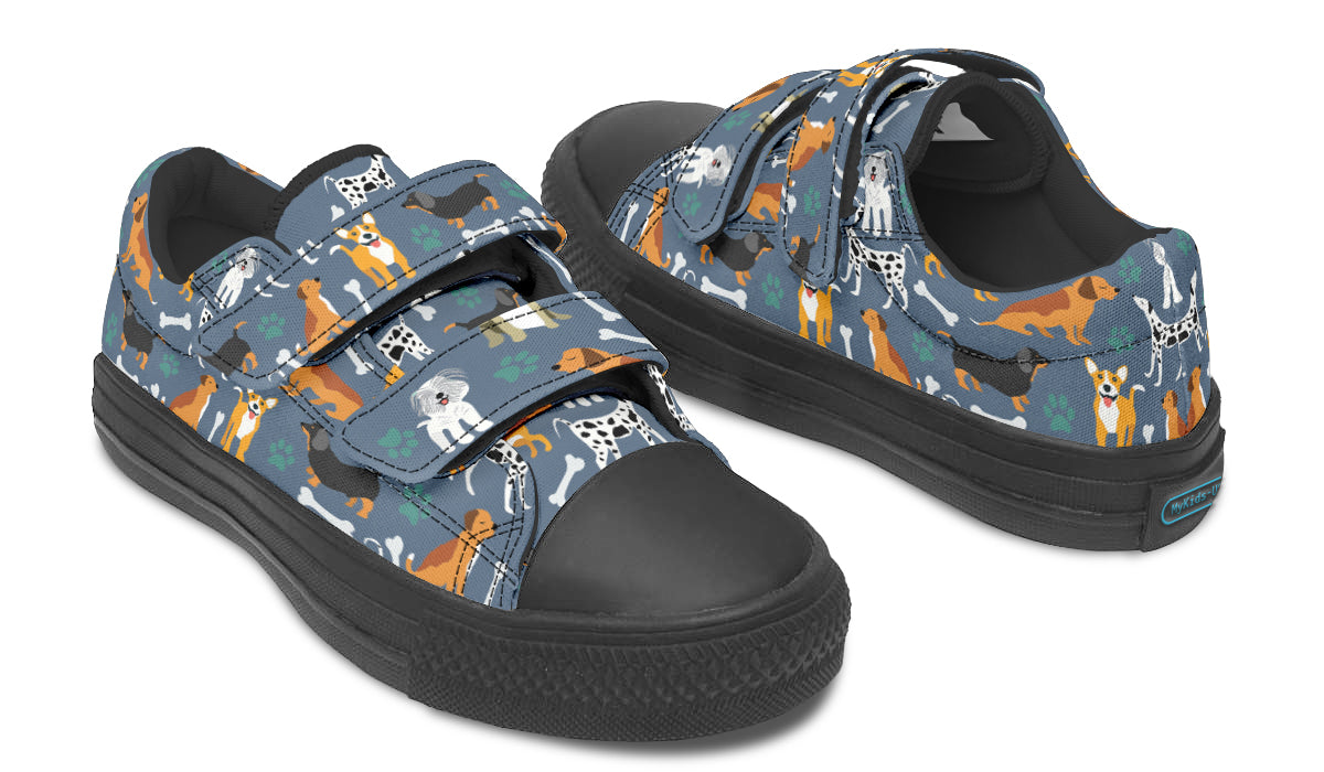 Kids Shoes Low Tops Cute Dogs