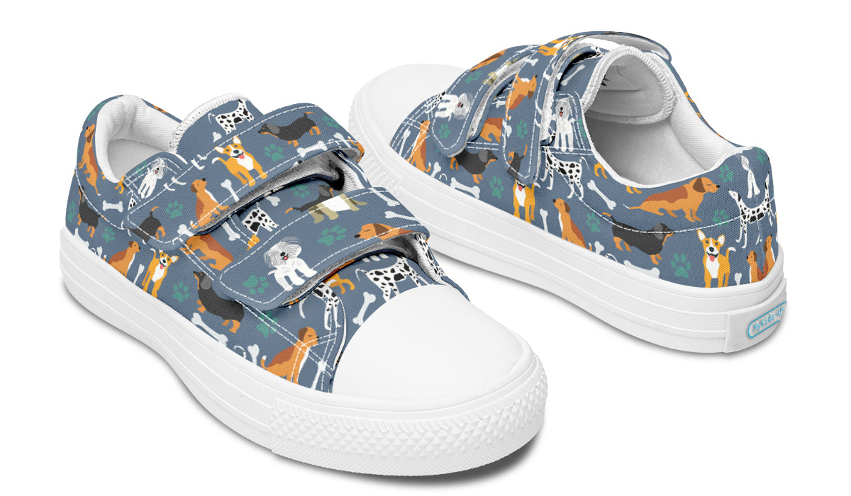 Kids Shoes Low Tops Cute Dogs