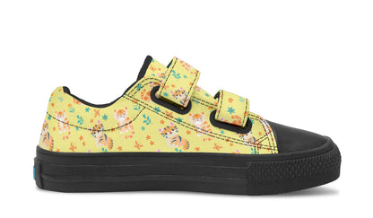 Kids Shoes Low Tops Floral Cats