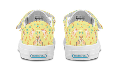 Kids Shoes Low Tops Floral Cats