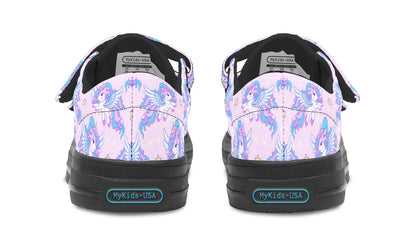 Kids Shoes Low Tops Flying Unicorn