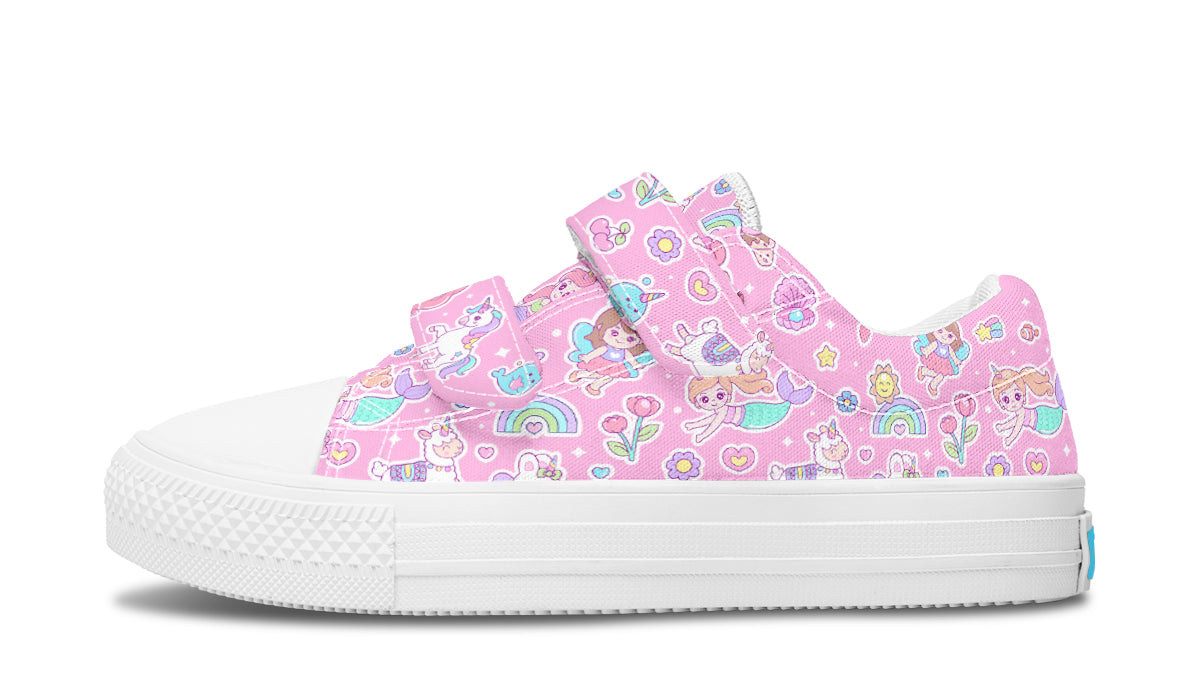 Zapatos para niños de caña baja con diseño de sirena y unicornios 