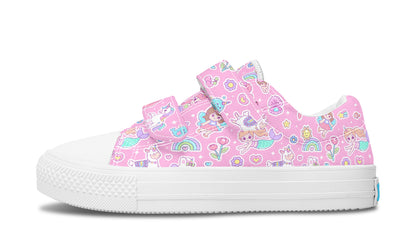 Kids Shoes Low Tops Mermaid And Unicorns