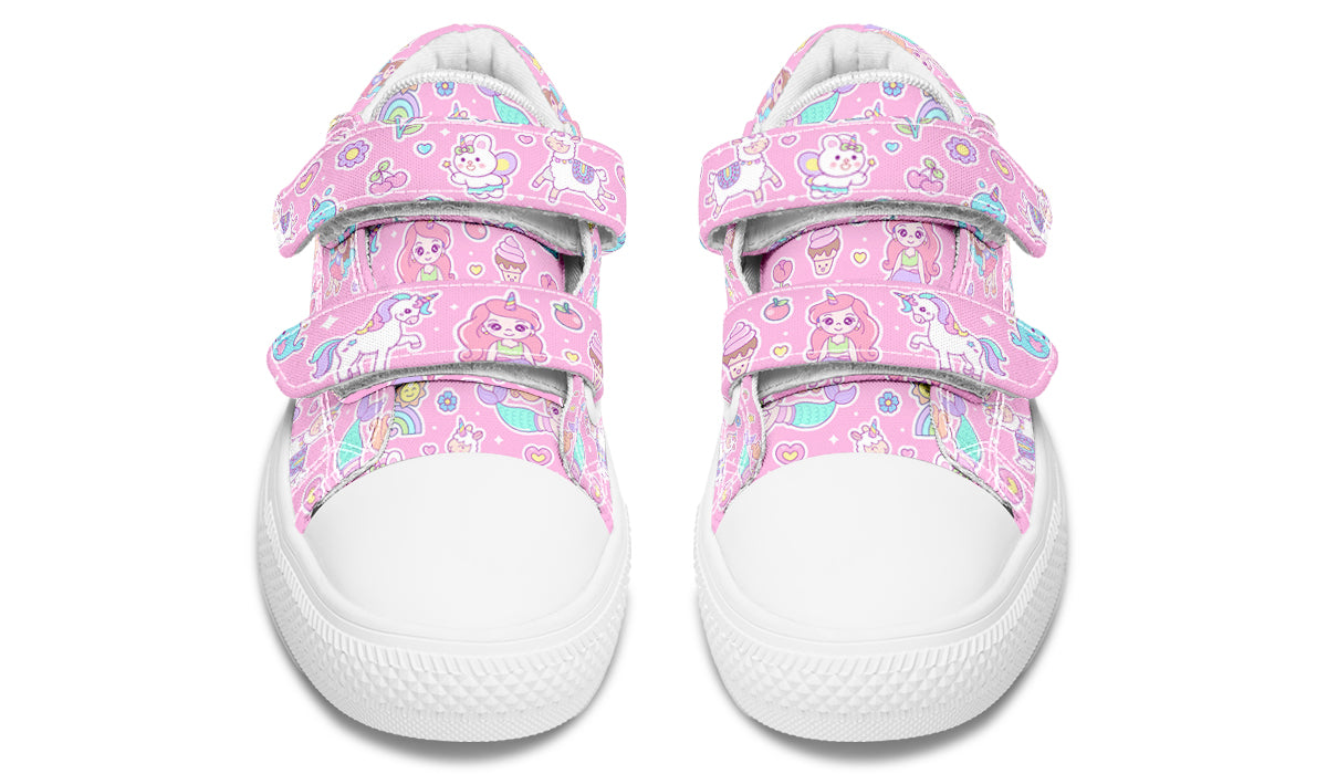 Kids Shoes Low Tops Mermaid And Unicorns