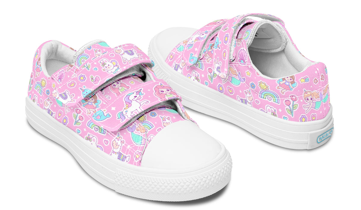 Kids Shoes Low Tops Mermaid And Unicorns