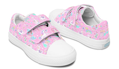 Kids Shoes Low Tops Mermaid And Unicorns