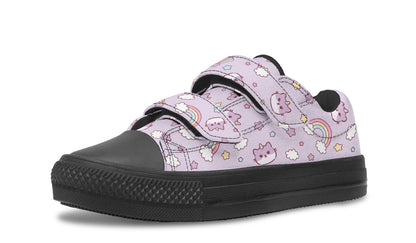 Kids Shoes Low Tops Rainbow And Cats