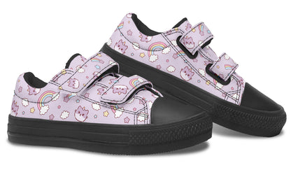 Kids Shoes Low Tops Rainbow And Cats