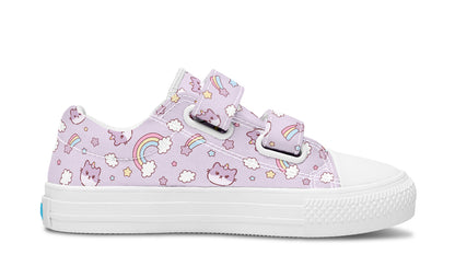 Kids Shoes Low Tops Rainbow And Cats