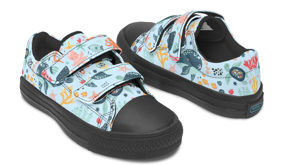 Kids Shoes Low Tops Sea Animals