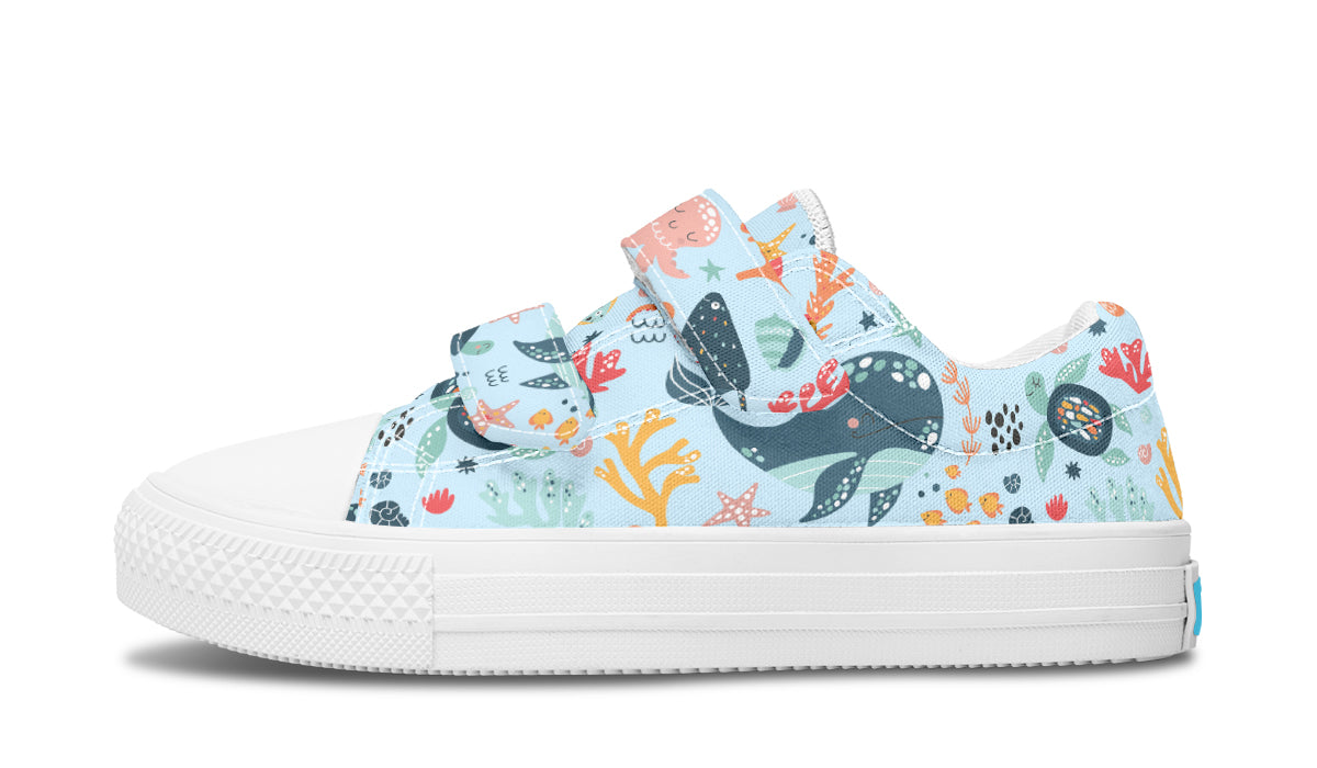 Kids Shoes Low Tops Sea Animals