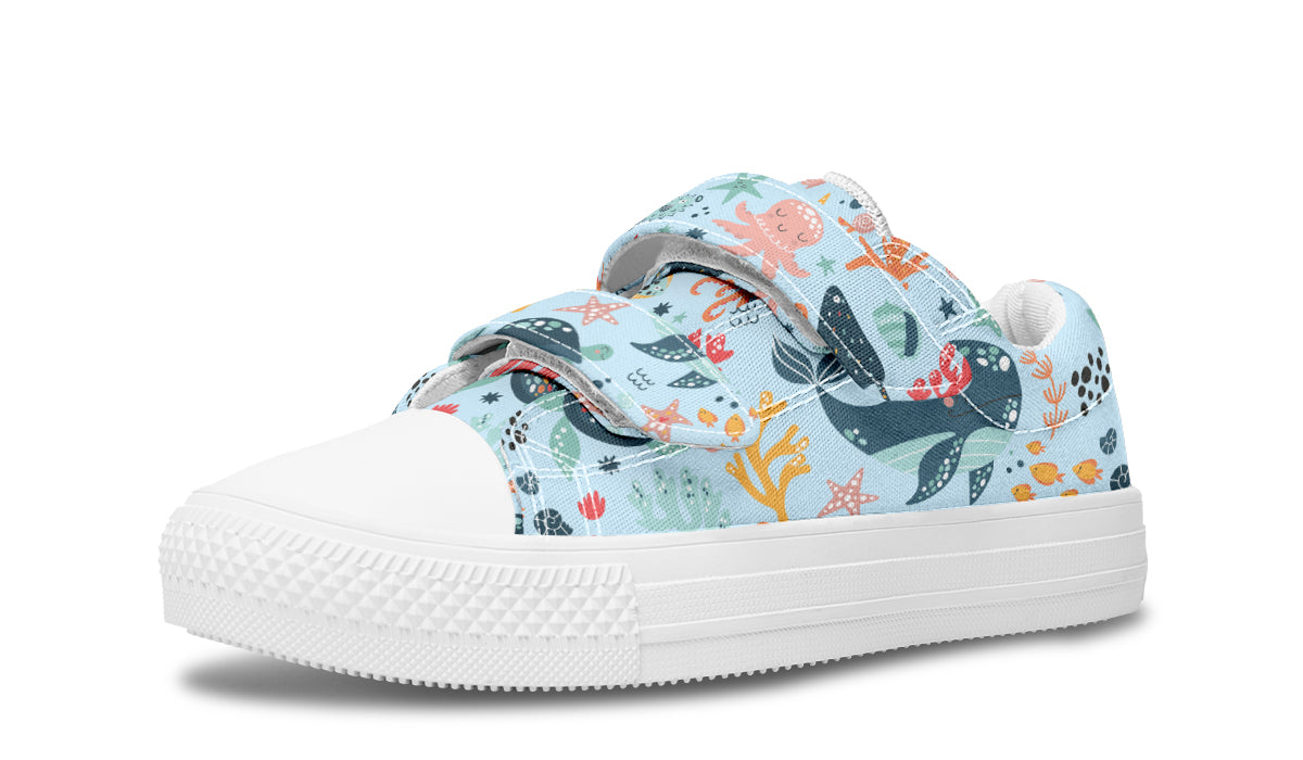 Kids Shoes Low Tops Sea Animals