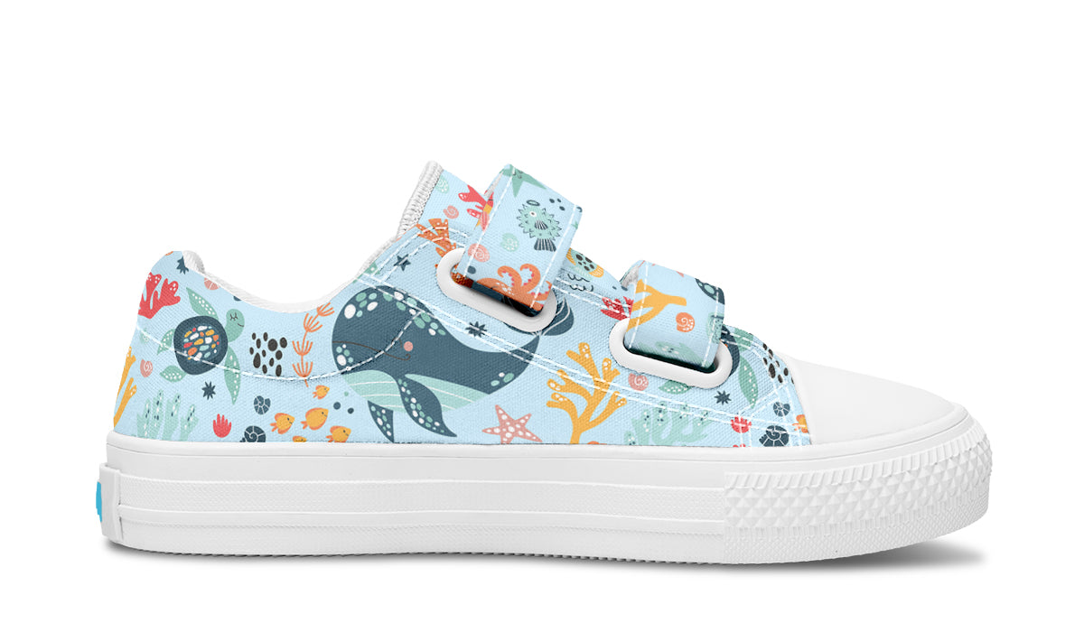 Kids Shoes Low Tops Sea Animals