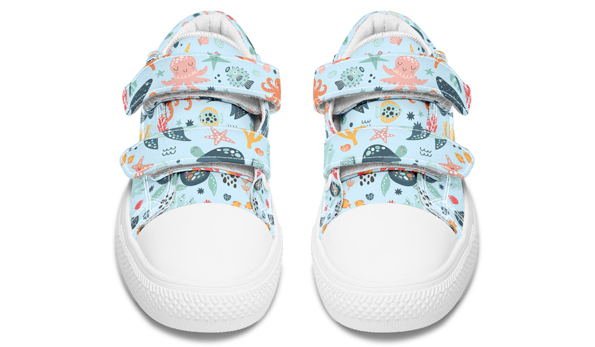 Kids Shoes Low Tops Sea Animals