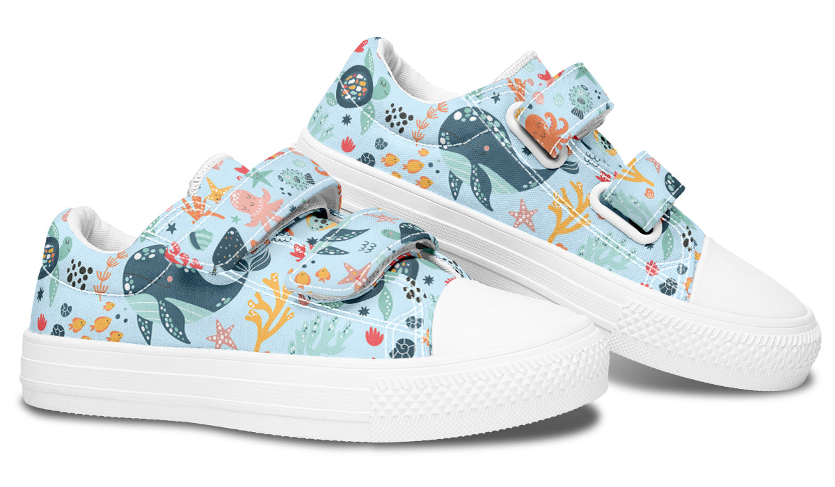 Kids Shoes Low Tops Sea Animals