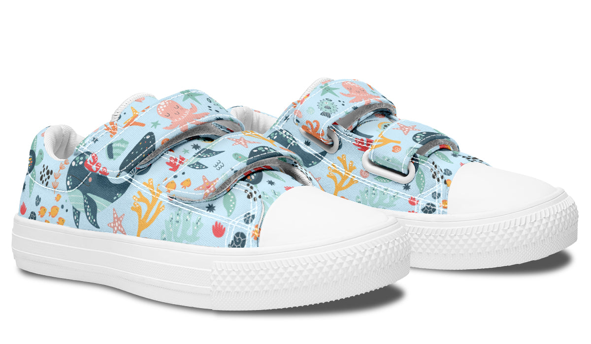 Kids Shoes Low Tops Sea Animals