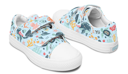 Kids Shoes Low Tops Sea Animals