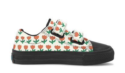 Kids Shoes Low Tops Floral Pattern