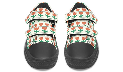 Kids Shoes Low Tops Floral Pattern