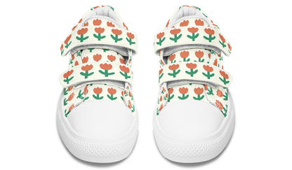 Kids Shoes Low Tops Floral Pattern