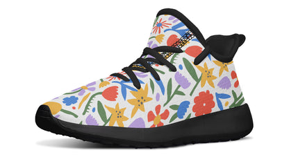 Kids Shoes Sneakers Abstract Flowers