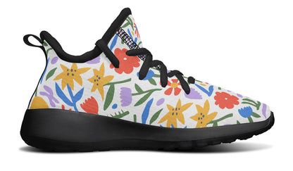 Kids Shoes Sneakers Abstract Flowers