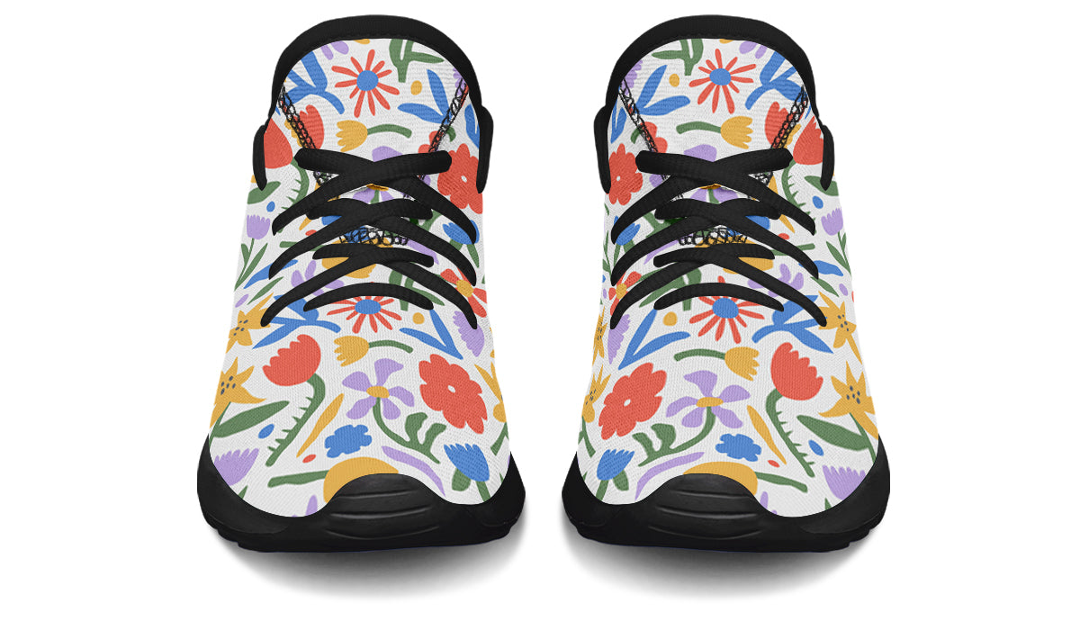 Kids Shoes Sneakers Abstract Flowers