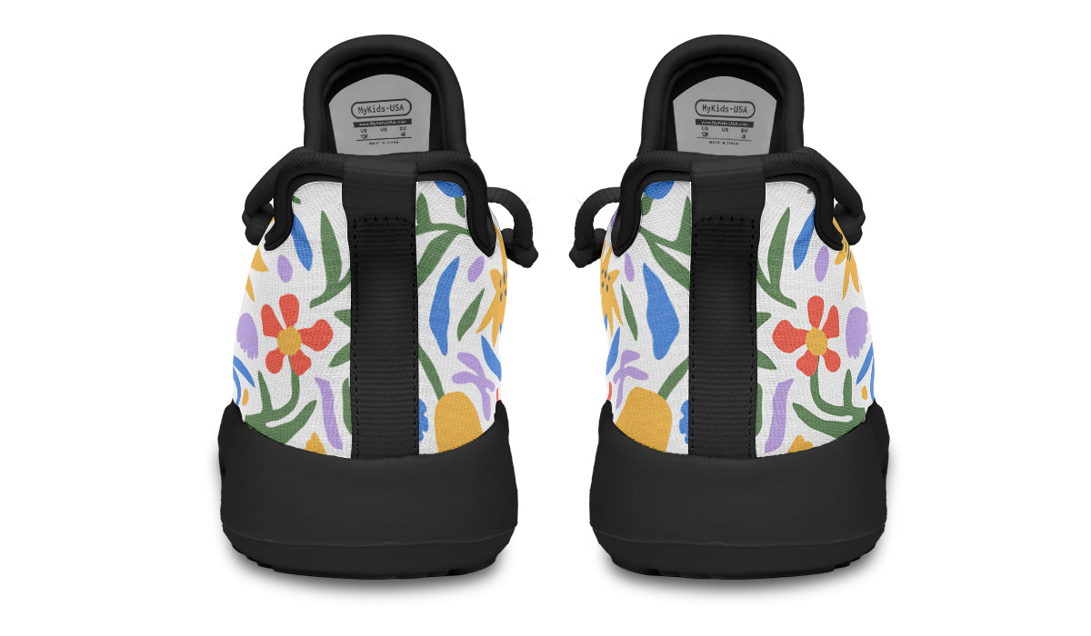 Kids Shoes Sneakers Abstract Flowers