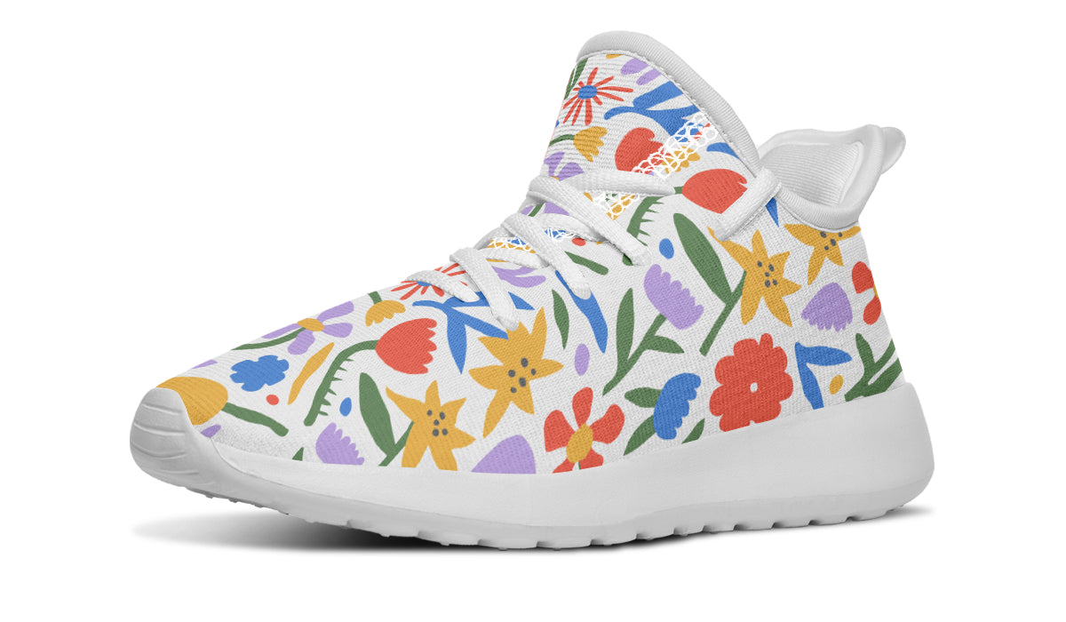 Kids Shoes Sneakers Abstract Flowers