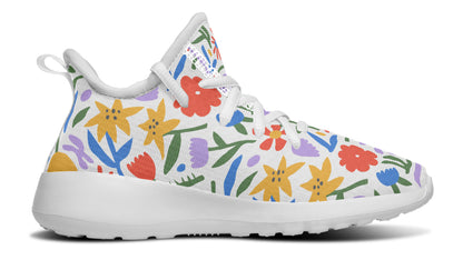 Kids Shoes Sneakers Abstract Flowers