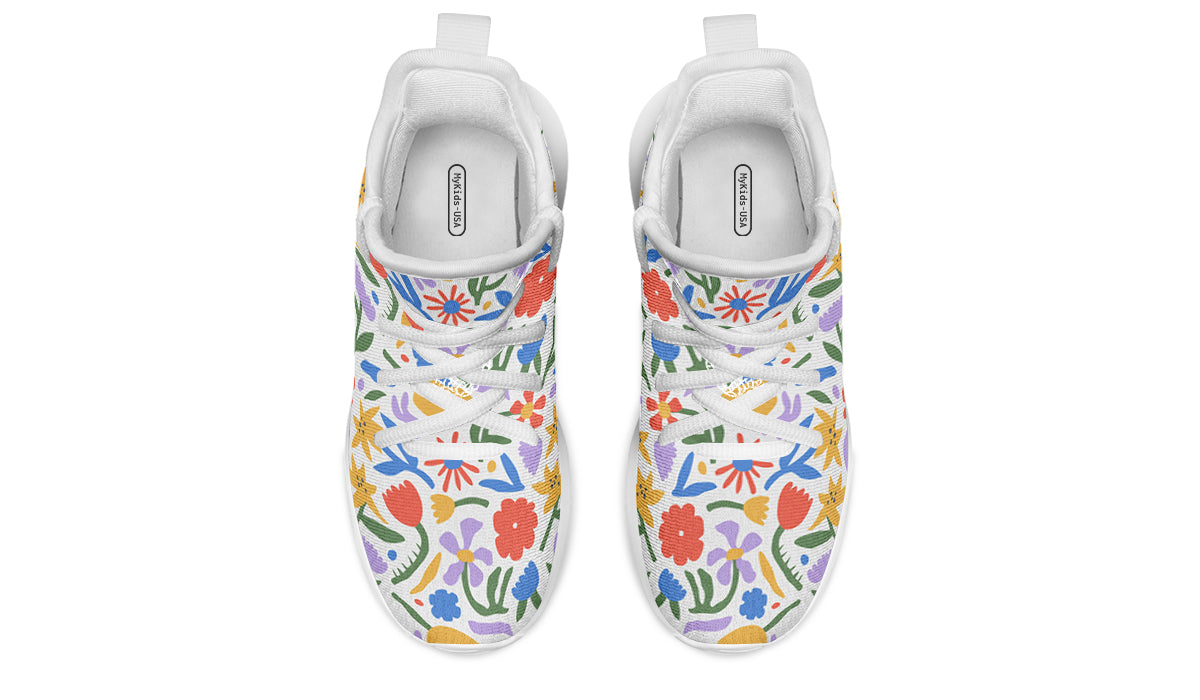 Kids Shoes Sneakers Abstract Flowers