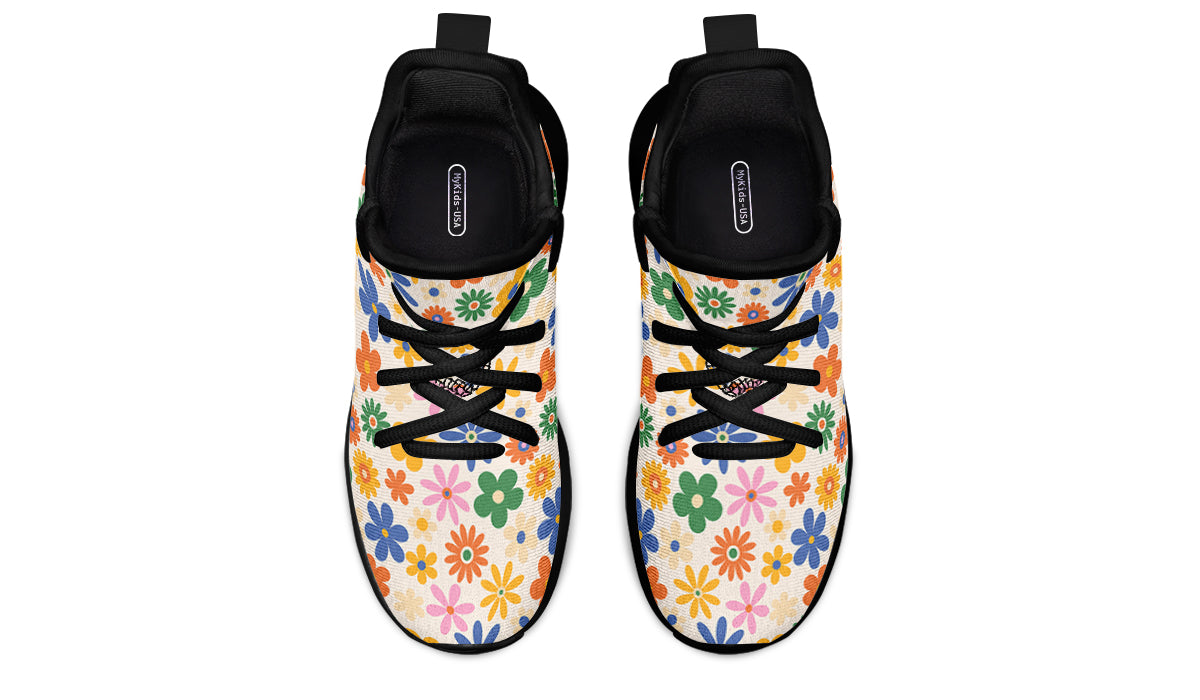 Kids Shoes Sneakers Colorful Flowers