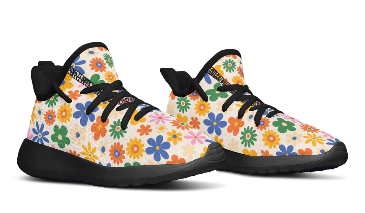 Kids Shoes Sneakers Colorful Flowers