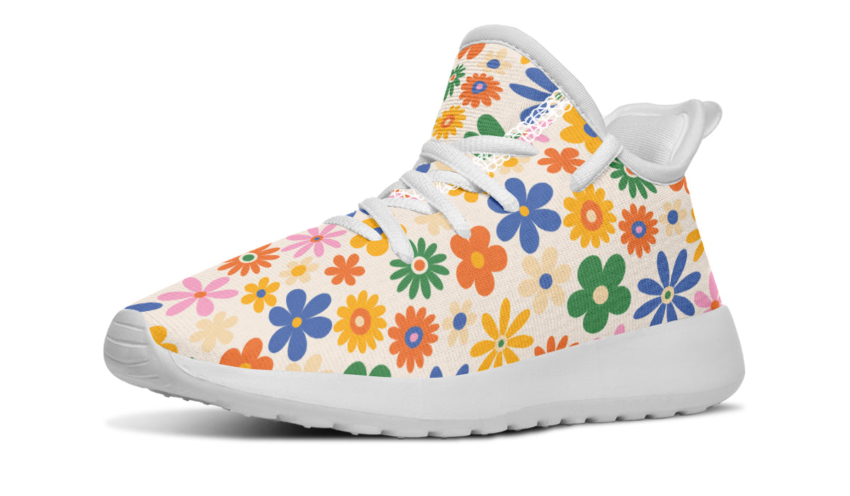 Kids Shoes Sneakers Colorful Flowers