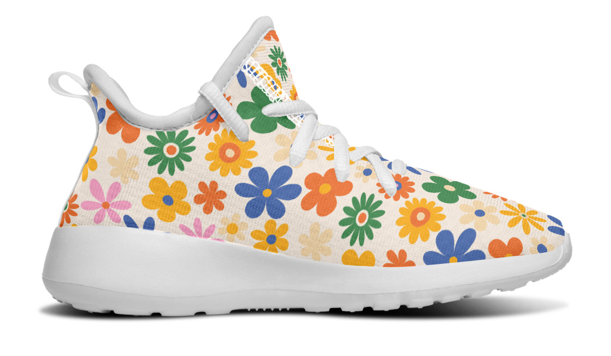 Kids Shoes Sneakers Colorful Flowers