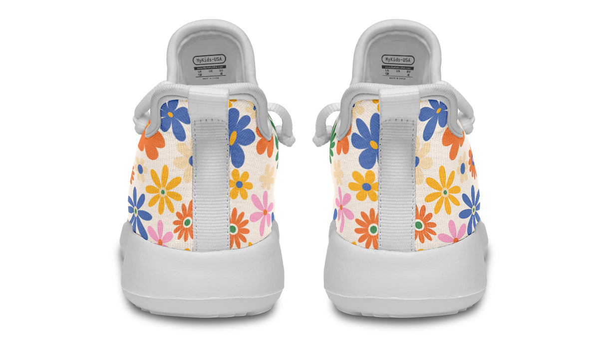 Kids Shoes Sneakers Colorful Flowers