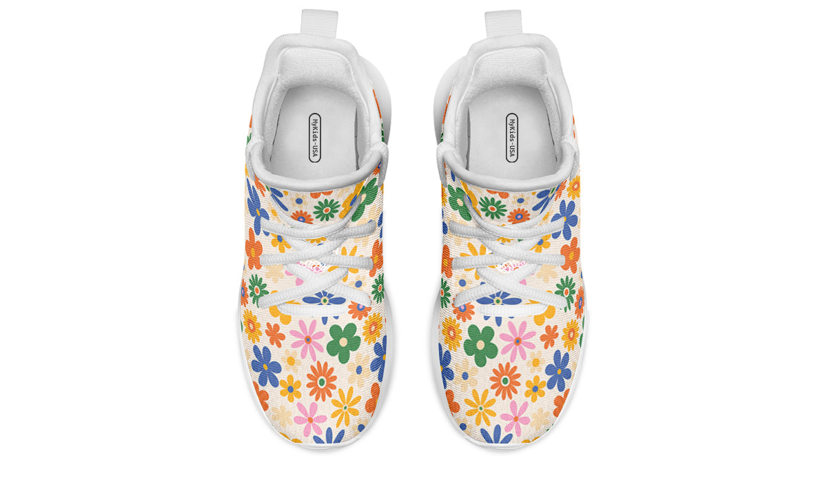 Kids Shoes Sneakers Colorful Flowers