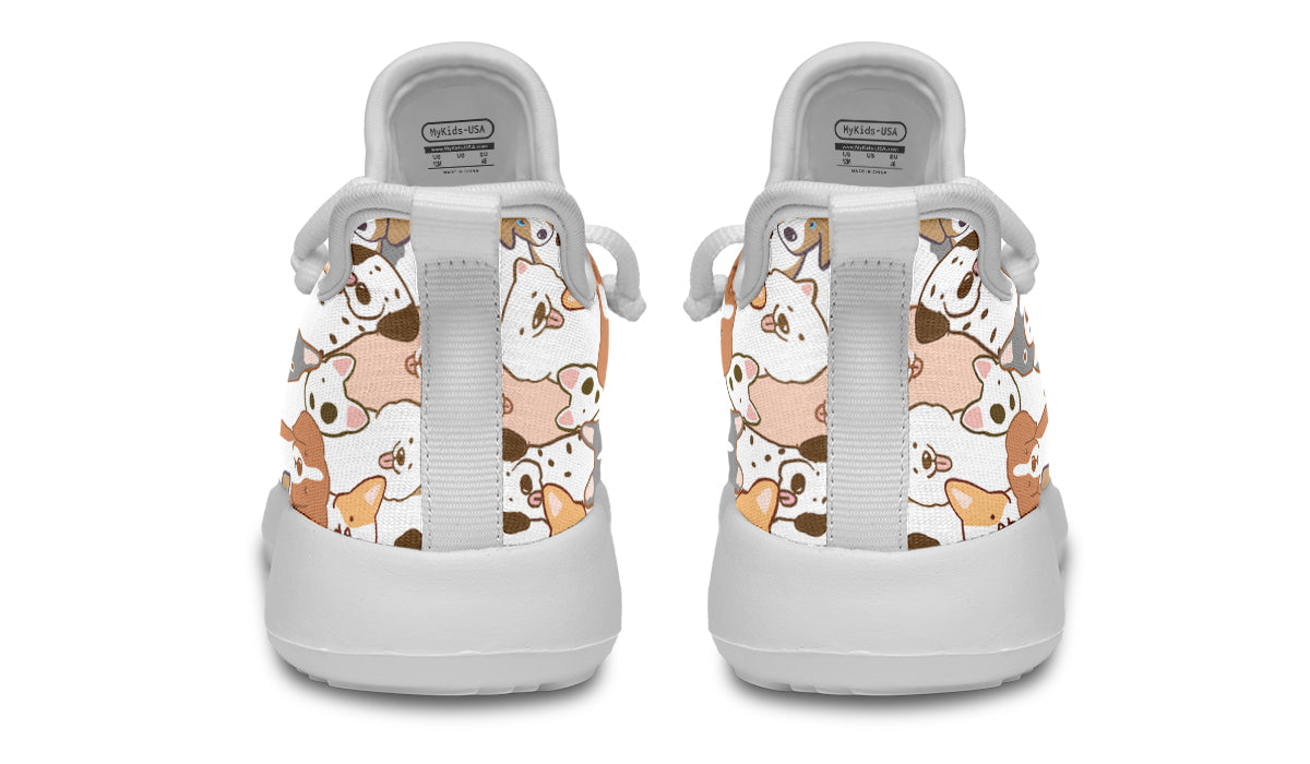 Kids Shoes Sneakers Dogs