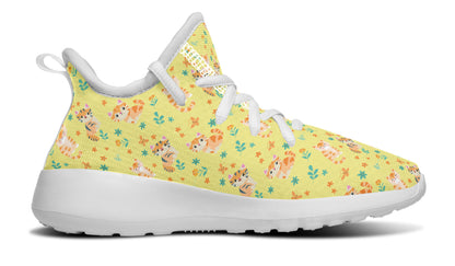 Kids Shoes Sneakers Floral Cats