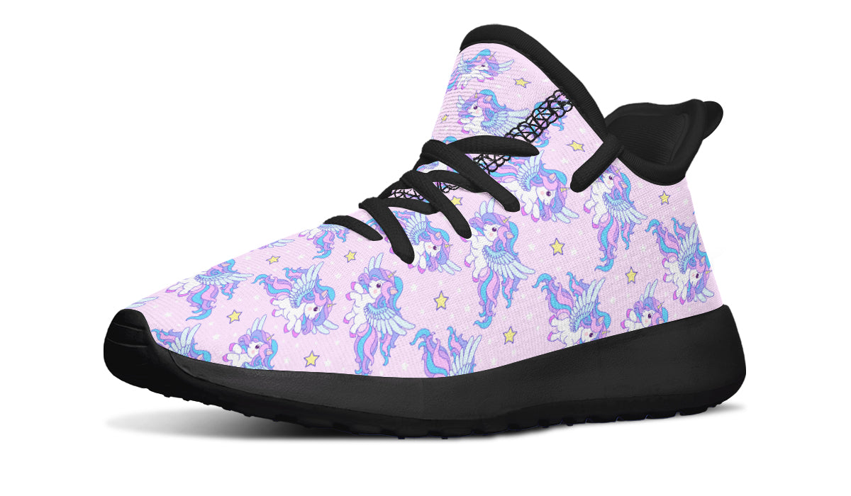 Zapatillas de deporte para niños con unicornio volador 