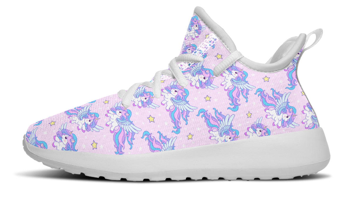 Zapatillas de deporte para niños con unicornio volador 