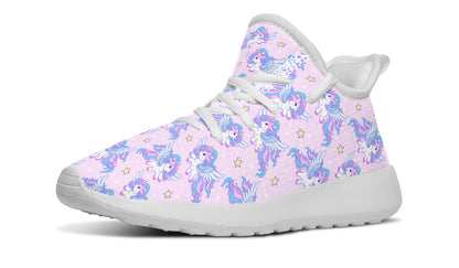 Zapatillas de deporte para niños con unicornio volador 