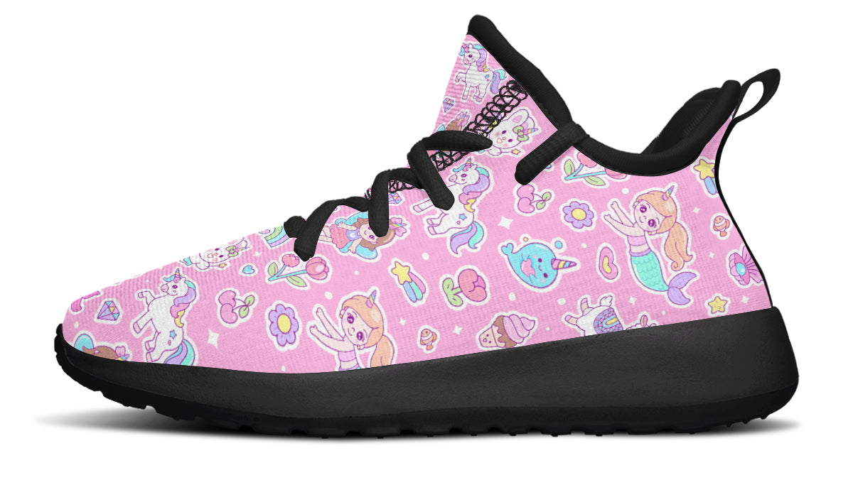 Kids Shoes Sneakers Mermaid And Unicorns