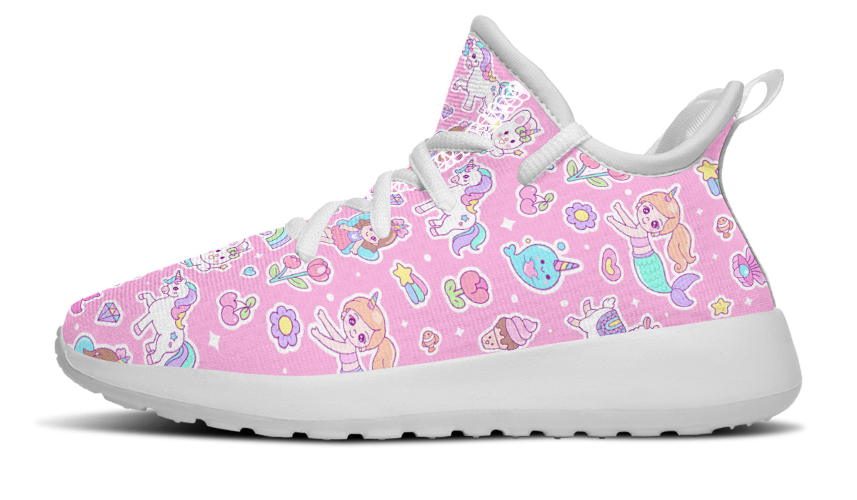 Kids Shoes Sneakers Mermaid And Unicorns