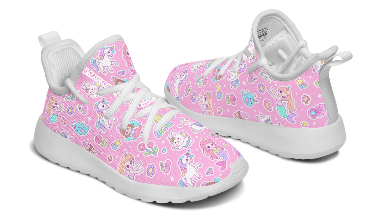 Kids Shoes Sneakers Mermaid And Unicorns